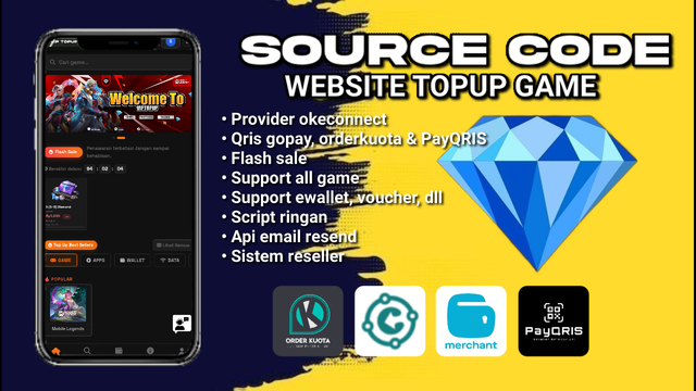SOURCE CODE WEB TOPUP GAME