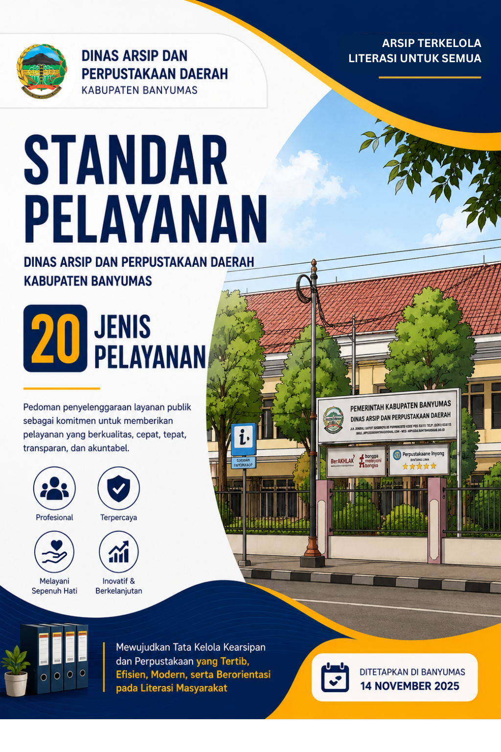 Standar Pelayanan Dinas Arsip dan Perpustakaan Daerah Kabupaten Banyumas Tahun 2025