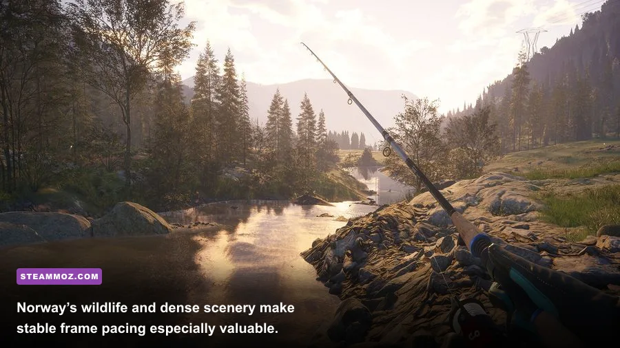 Norway Reserve wildlife and lake scenery in Call of the Wild The Angler