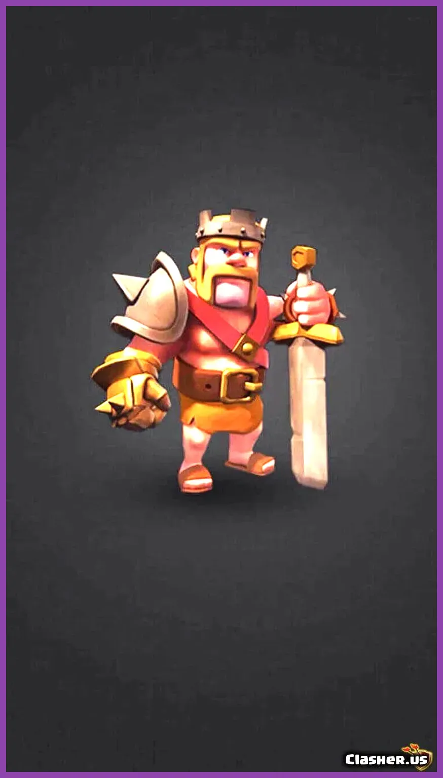 Clash of Clans Barbarian King max level stats