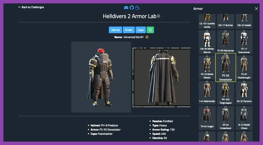HellDivers 2 Elite Armor showcasing gold trim and reinforced plating