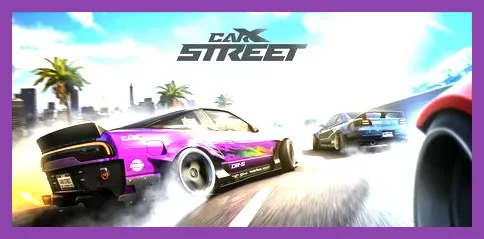 CarX Street map navigation and open world racing paths in Sunset City