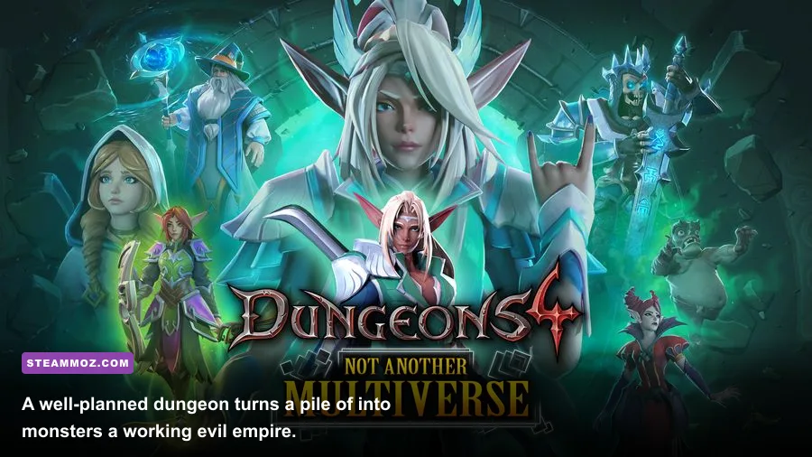 Dungeons 4 underground dungeon filled with rooms and evil creatures