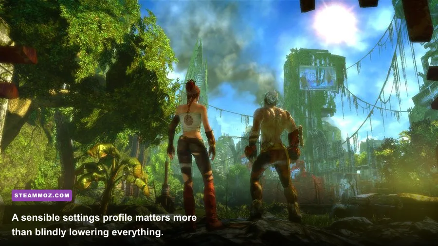ENSLAVED Odyssey to the West Premium Edition PC graphics settings menu
