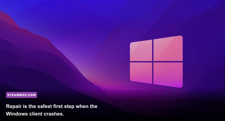 Windows advanced options showing Repair and Reset for a Microsoft Store game