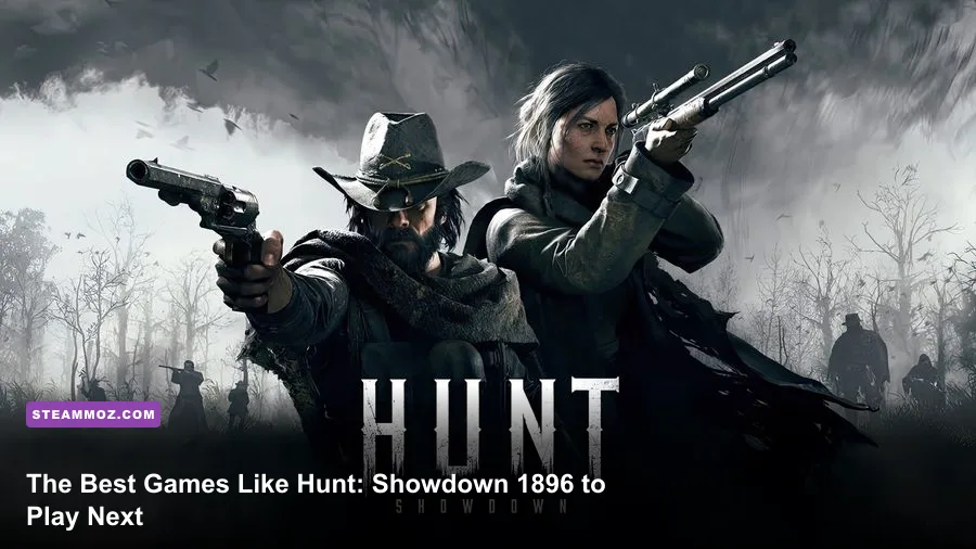 Hunt Showdown 1896 hunter moving through a foggy swamp