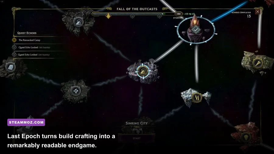 Last Epoch character fighting a boss in the Monolith of Fate endgame