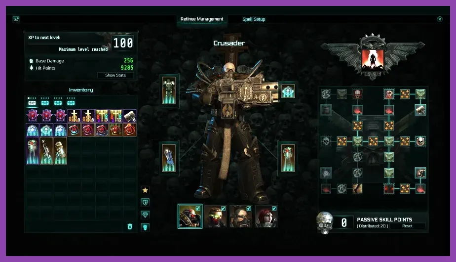 Warhammer 40000 Inquisitor Martyr PC graphics settings menu