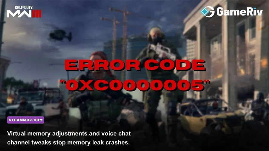 Call of Duty Modern Warfare 2 crash error window displaying access violation code