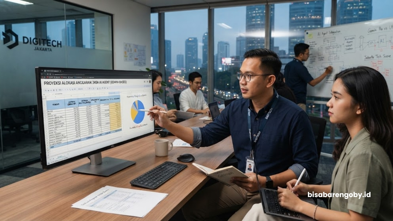 Chief Technology Officer memproyeksikan alokasi anggaran saat menyeleksi jasa AI Agent untuk startup di Jakarta berbasis Gemini