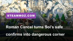 Sol Badguy using Roman Cancel to extend a combo in Guilty Gear Strive