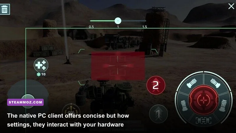 War Robots PC in-game graphics settings display options