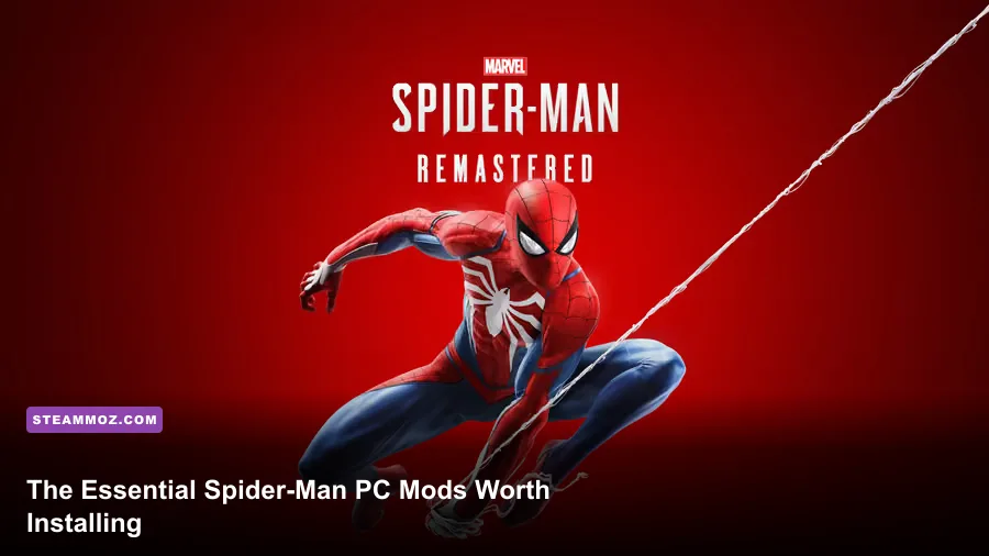 Spider-Man swings between Manhattan skyscrapers in Marvel's Spider-Man Remastered on PC