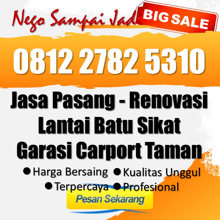 📱 WA 0812 2782 5310 - Perusahaan Kontraktor Garasi Batu Alam Berpengalaman Gamping Sleman
