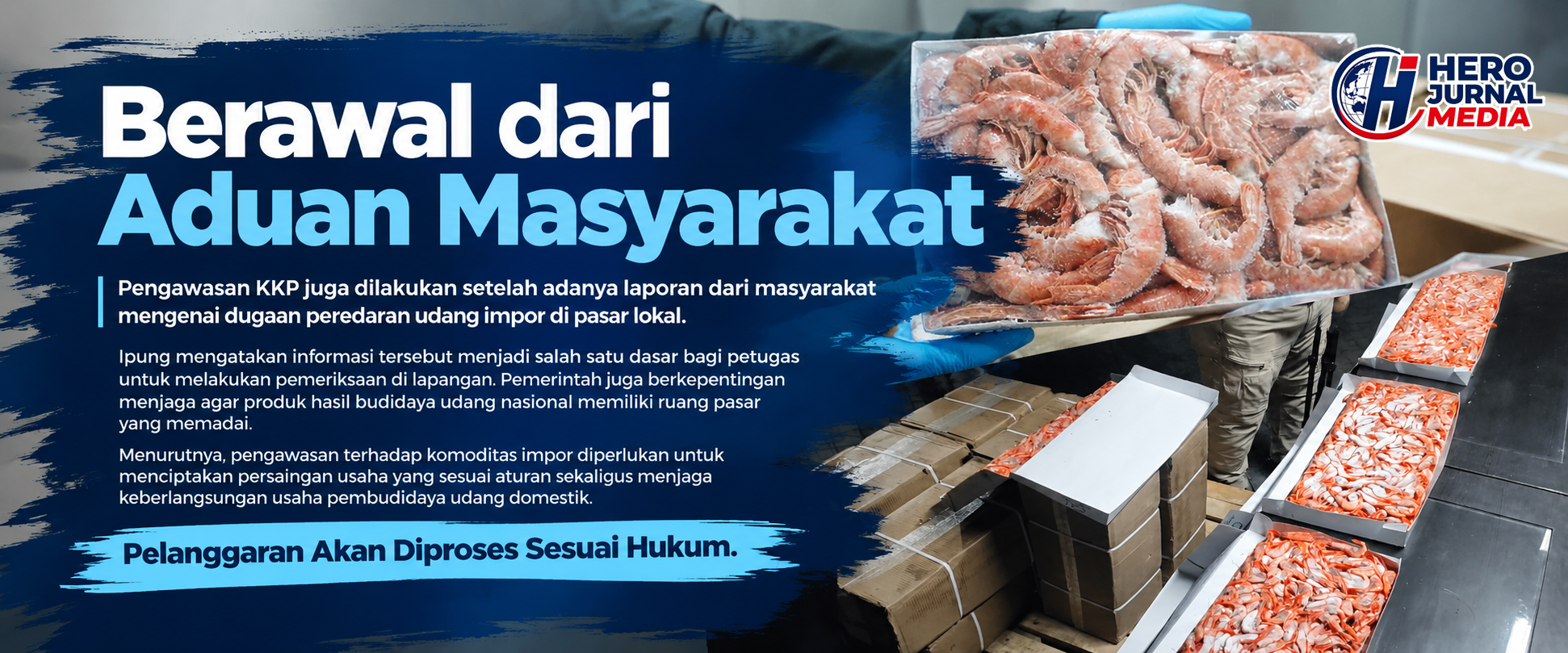 0 A Aduan Masyarakat Picu Pemeriksaan Udang Impo R