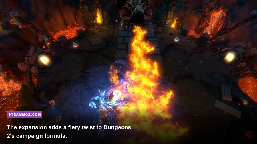 Dungeons 2 A Chance of Dragons campaign battle against dragons and enemy heroes