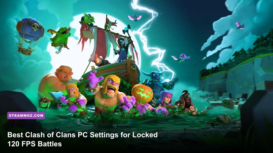 Clash of Clans running smoothly on PC with Town Hall 16 base