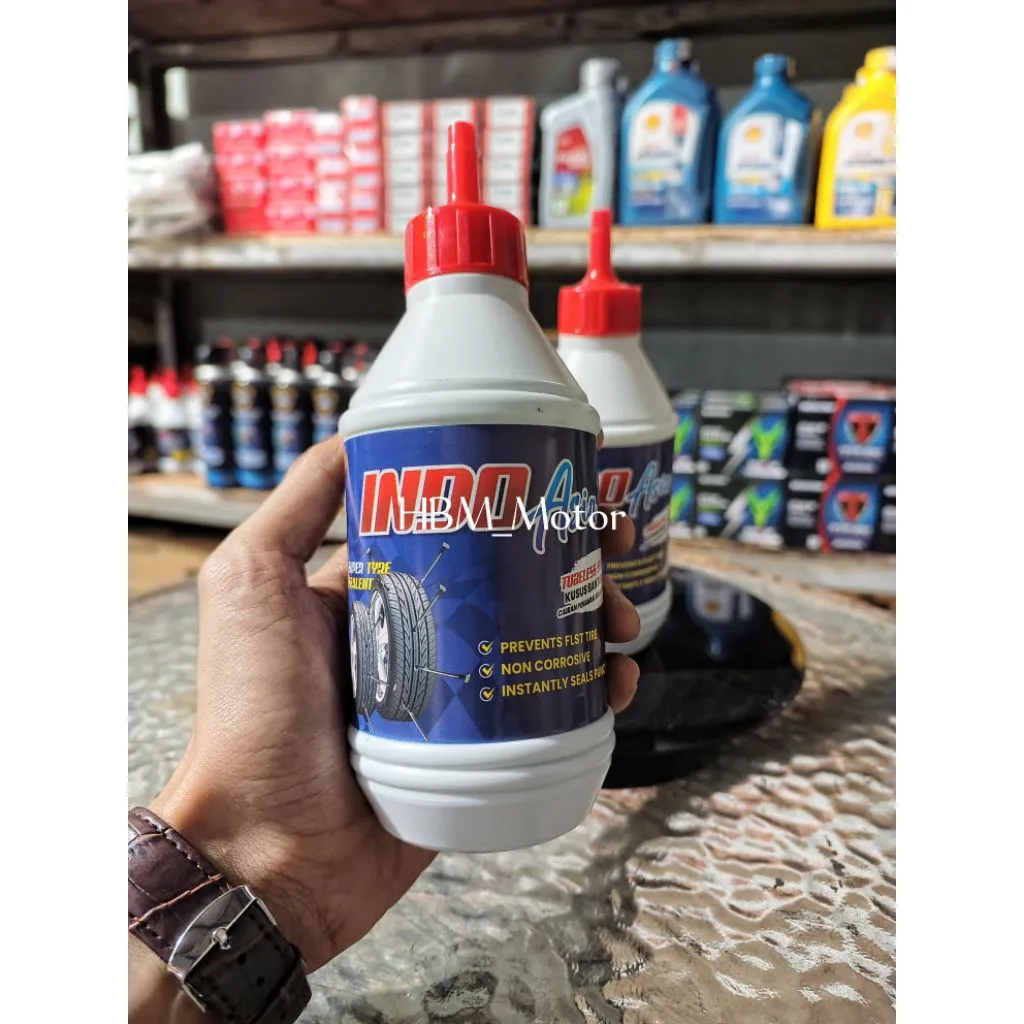 Cairan Ban Motor Mobil Tubeless Tire Sealent Indo Asia 350ml - Gambar 2