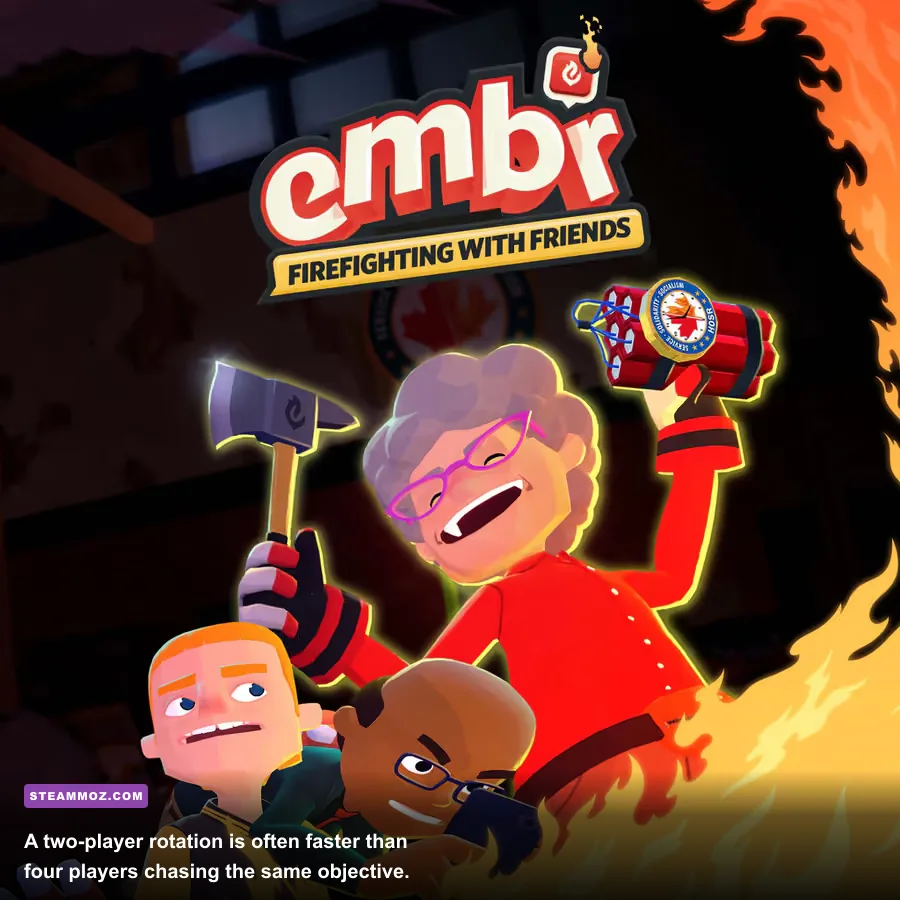Embr co-op players coordinating a civilian rescue