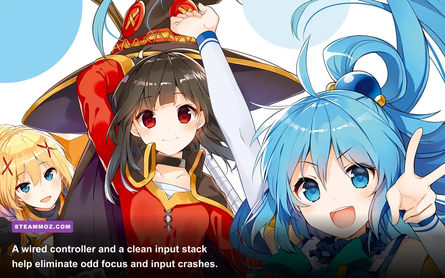 KONOSUBA Love For These Clothes Of Desire PC gameplay using a controller
