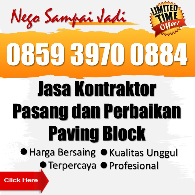 ☎️ WA 0859 3970 0884 - Estimasi Biaya Pasang ConBlock Trotoar Murah Tuntang Kab Semarang