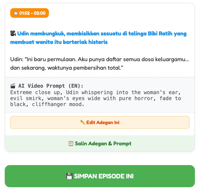 Contoh Hasil Generate Naskah 1