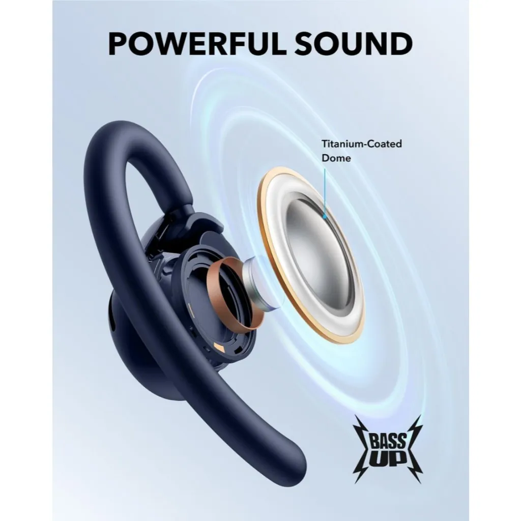 Anker Soundcore V20i / V20-i Open Ear Headphones Adjustable Ear Hooks Bluetooth 5.4 - Gambar 3