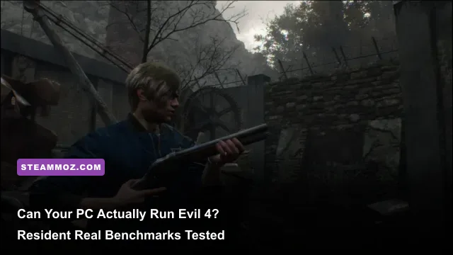 Leon Kennedy fighting villagers in Resident Evil 4 remake