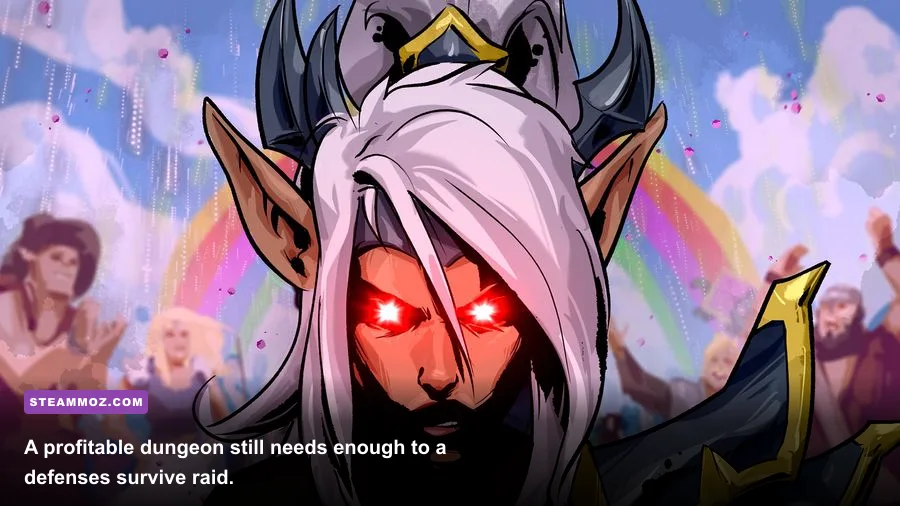 Dungeons 4 Dungeon Heart defended by creatures traps and dungeon rooms