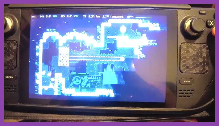 Celeste running on Steam Deck with minimal graphical load
