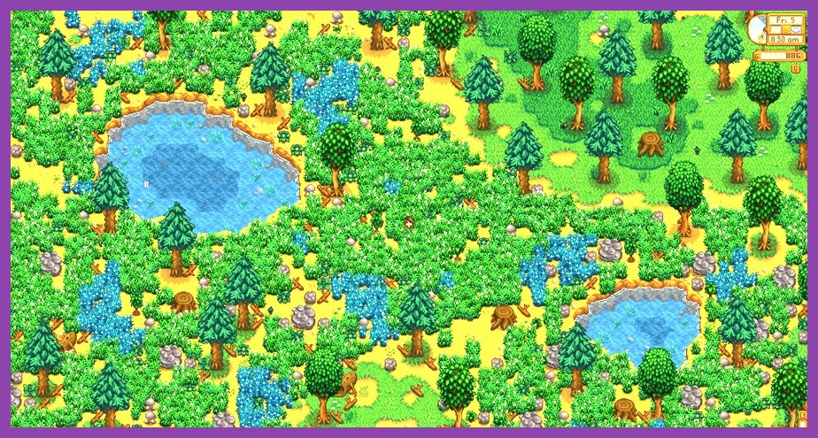 Stardew Valley colorful farming gameplay