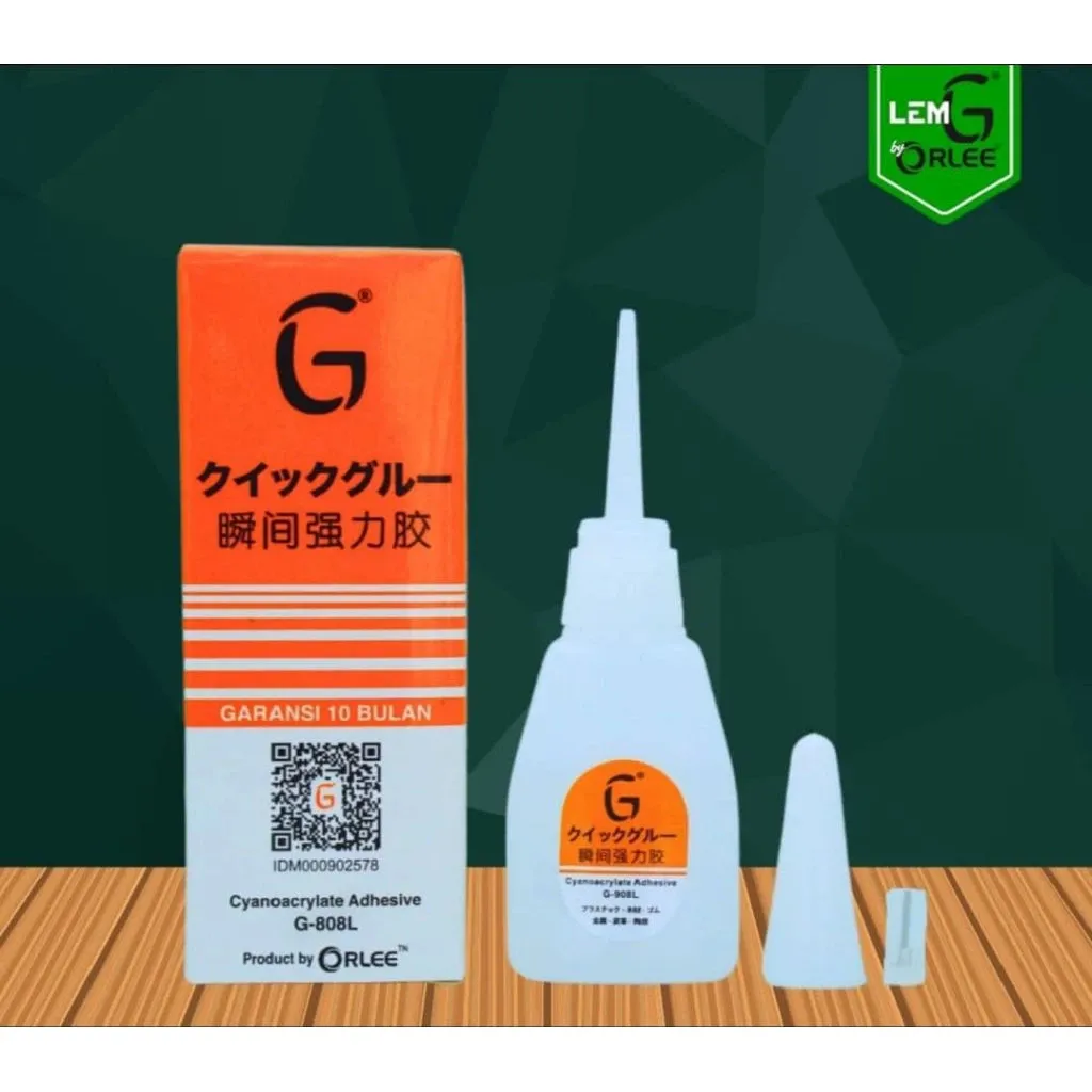 Lem Korea Lem Kuat G cair Serbaguna Plastik Karet Kayu Super Glue Asli Orlee Original Garansi Merk Orlee Barcode Asli Lem Setan Kuat - Gambar 3