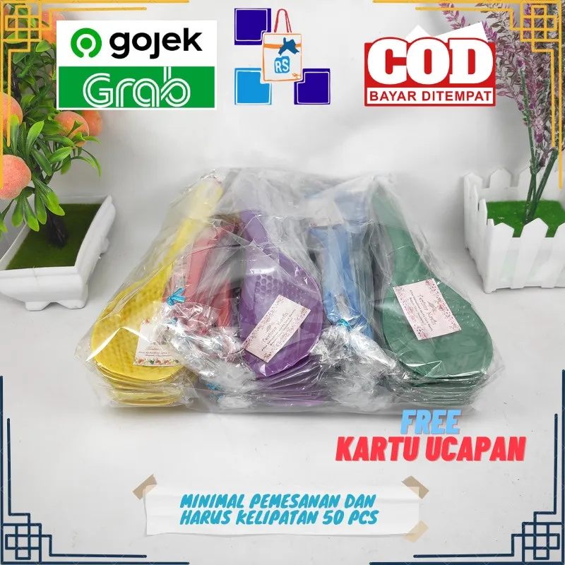 Souvenir Sovenir Centong Nasi Pernikahan Nikah Kemas Plastik Murah Free Kartu Ucapan - Gambar 3