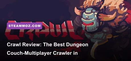 Crawl by Powerhoof showing four players battling through a pixel-art dungeon