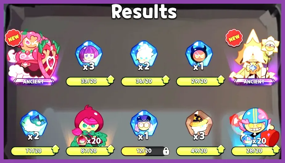 Cookie Run Kingdom gacha drawing screen