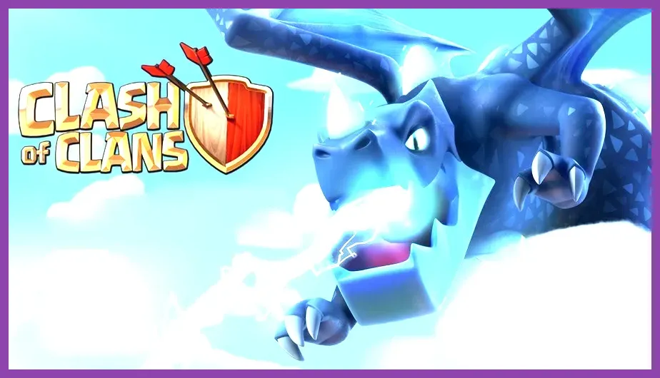 Clash of Clans Electro Dragon attack supported by Grand Warden ability