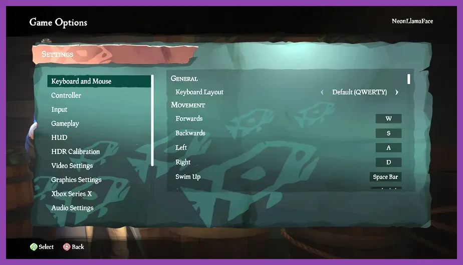 Sea of Thieves PC graphics settings menu with quality options