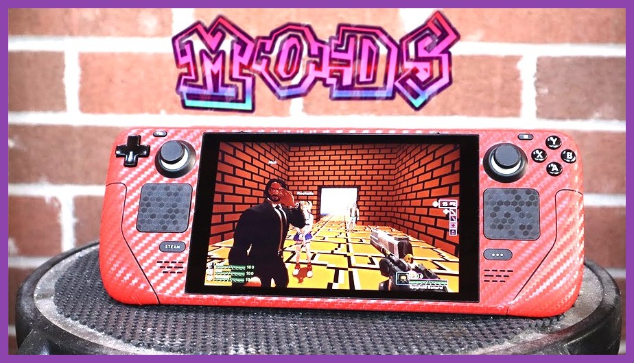 Playing modded PC games on Steam Deck handheld console
