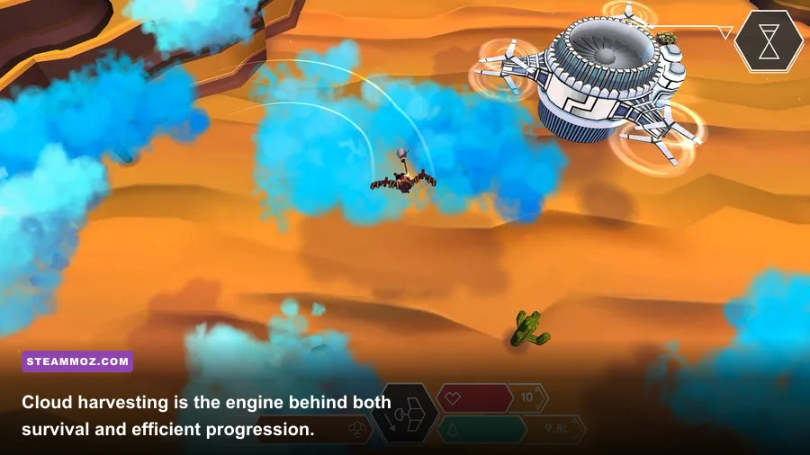 Cloud Chasers Journey of Hope glider collecting water from a desert cloud