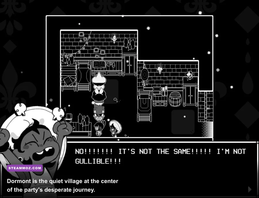 Dormont village in In Stars and Time gameplay