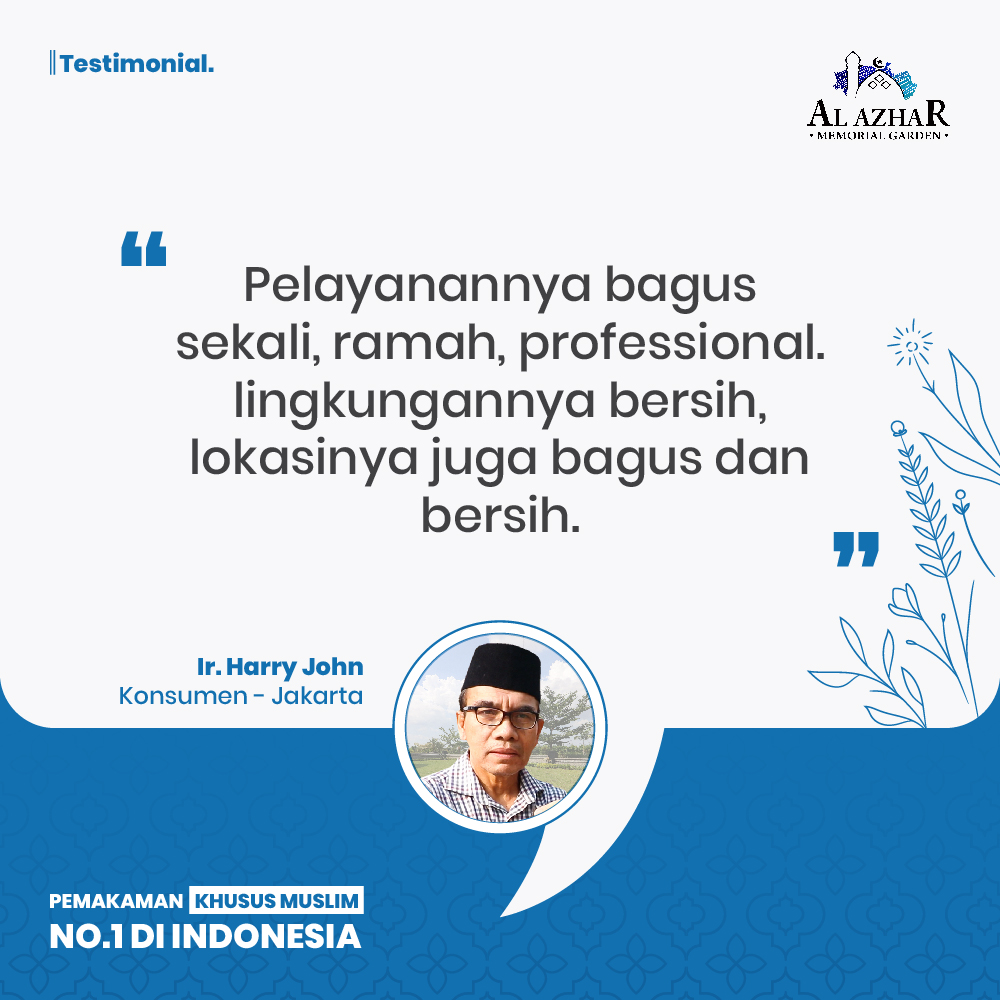 Testimoni konsumen Al Azhar Memorial Garden