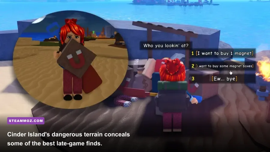 Dig It Cinder Island volcanic secret area with rare buried loot