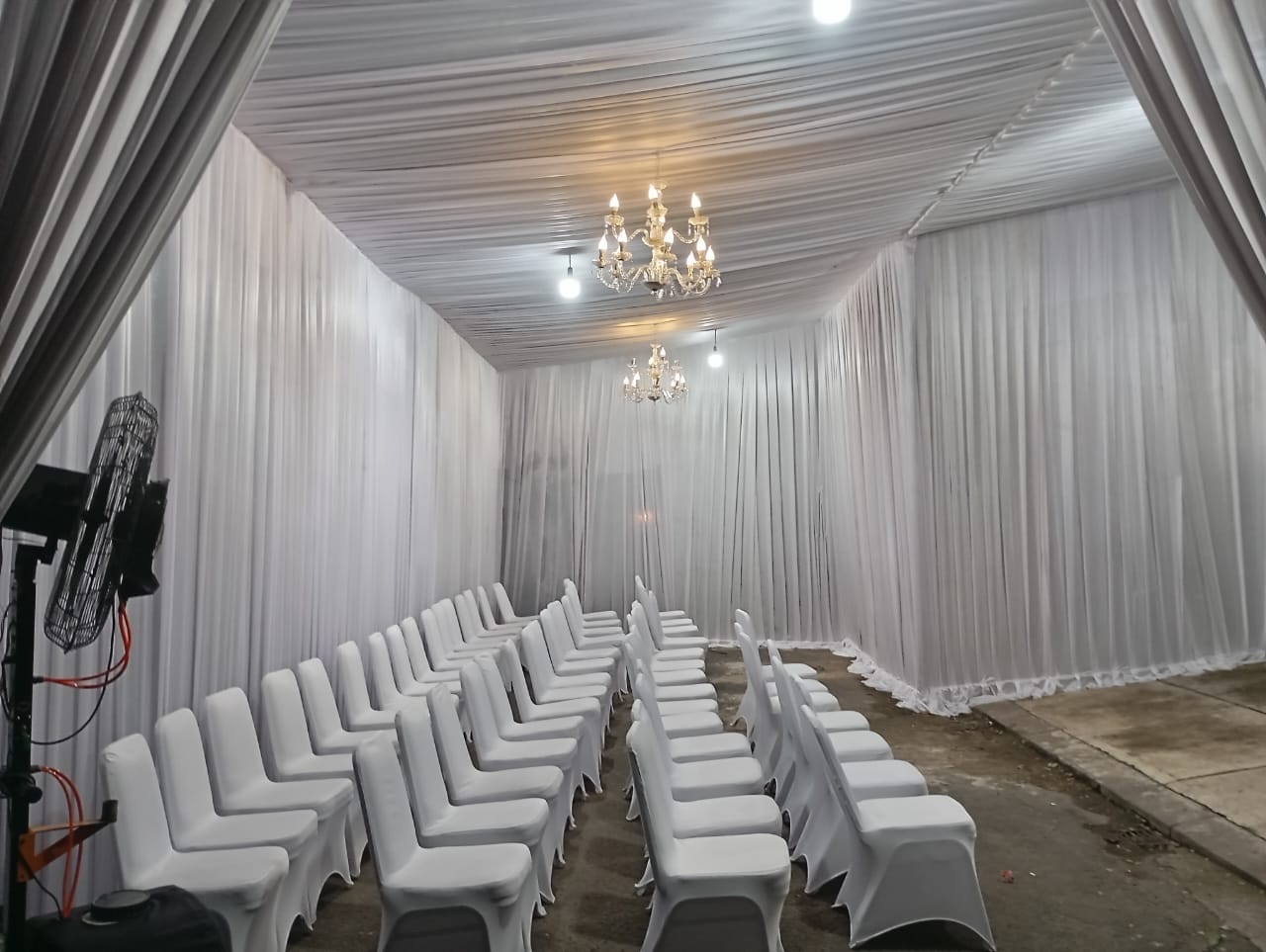 Tenda dan dekorasi acara keluarga hasil pengerjaan WIMA TENDA