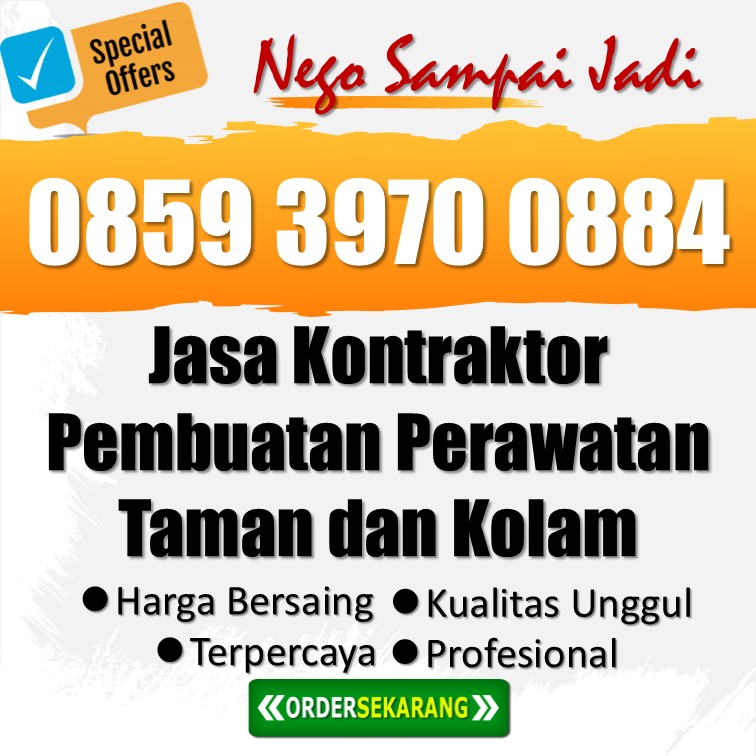☎️ WA 0859 3970 0884 - Jasa Pemborong Taman Pribadi Terpercaya Semarang Tengah Semarang