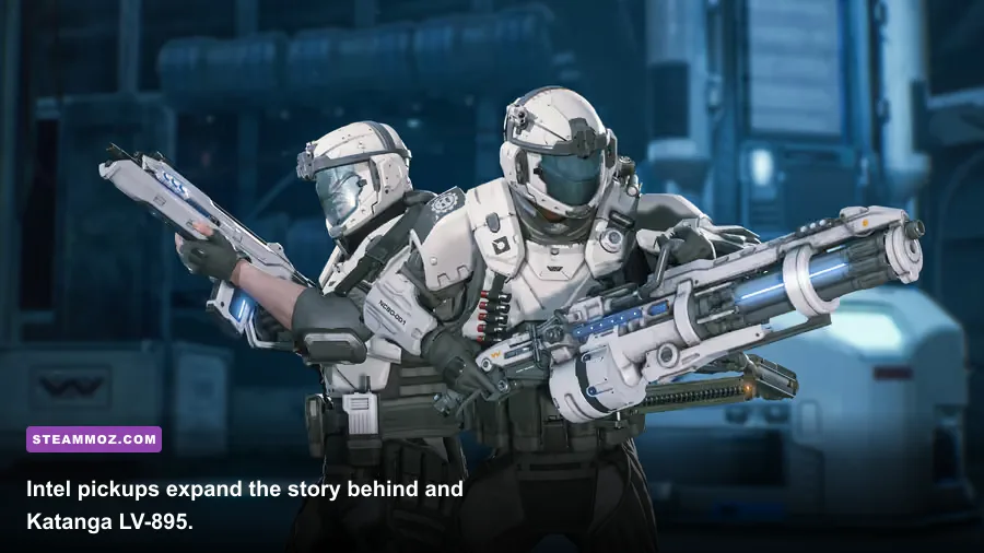 Aliens Fireteam Elite intel collectible document in a dark corridor