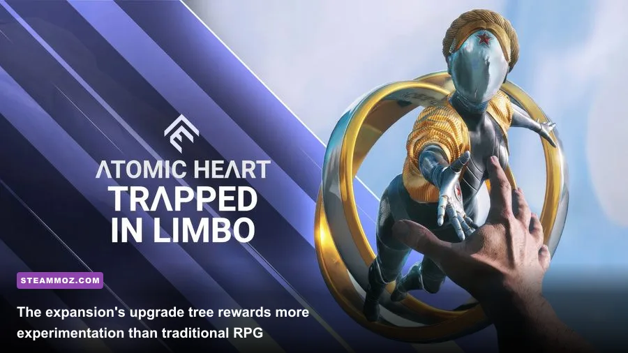 Atomic Heart Trapped in Limbo upgrade menu showing apple-powered abilities
