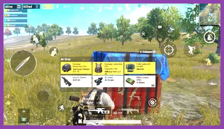 PUBG Mobile supply drop armor