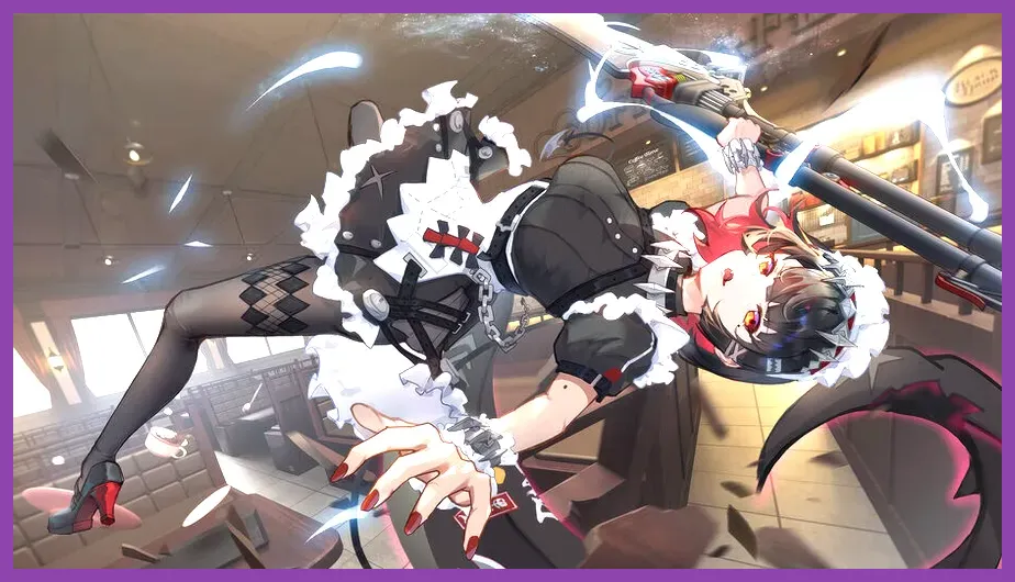 Zenless Zone Zero combat scene featuring Ellen Joe and Miyabi in a Hollow