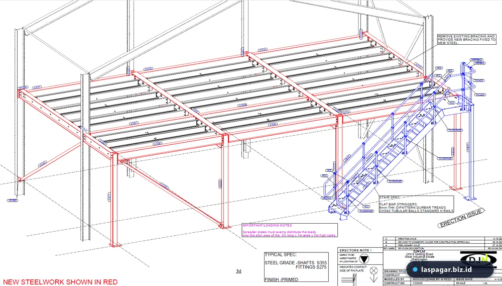 material profil besi wf hollow untuk mezanin besi industrial