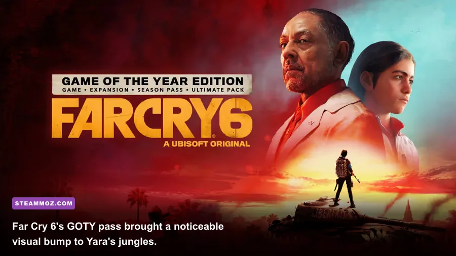 Far Cry 6 jungle environment with upgraded lighting and foliage detail